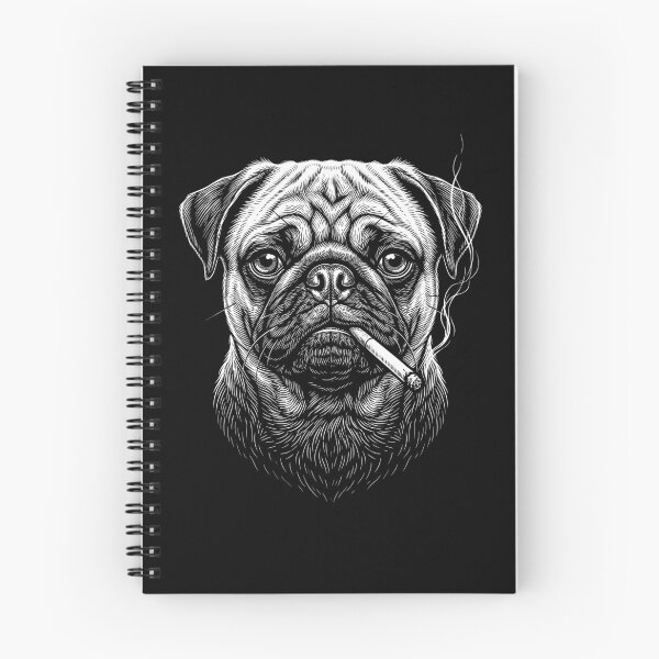 Item preview, Funny Pug Smoking Meme Dog Owner designed and sold by DoodleTortle.