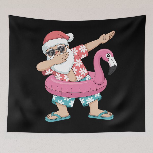 Artikelvorschau, Dabbing Santa Christmas in July Hawaiian Xmas Dab entworfen und verkauft von SapfireStuArt.