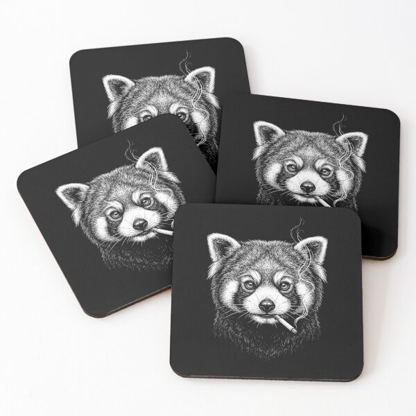 Item preview, Funny Red Panda Smoking Meme Animal Lover designed and sold by DoodleTortle.