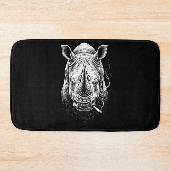 Item preview, Funny Rhino Smoking Meme Animal Lover designed and sold by DoodleTortle.