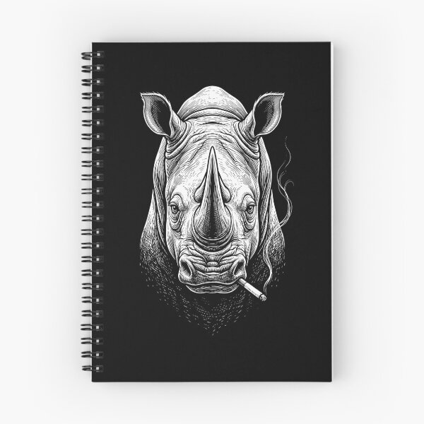 Item preview, Funny Rhino Smoking Meme Animal Lover designed and sold by DoodleTortle.