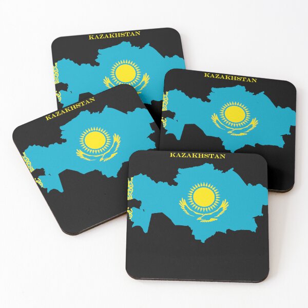 Item preview, Kazakhstan Map Flag Silhouette Central Asia Travel Pride Gift designed and sold by NTGUILTY.