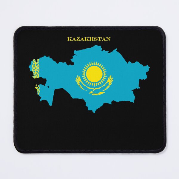 Item preview, Kazakhstan Map Flag Silhouette Central Asia Travel Pride Gift designed and sold by NTGUILTY.