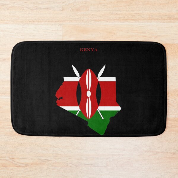 Item preview, Kenya Map Flag Silhouette Africa Travel Pride Gift designed and sold by NTGUILTY.