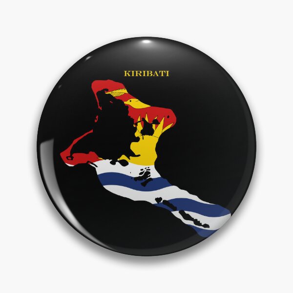 Item preview, Kiribati Map Flag Silhouette Oceania Travel Pride Gift designed and sold by NTGUILTY.