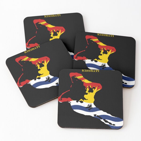 Item preview, Kiribati Map Flag Silhouette Oceania Travel Pride Gift designed and sold by NTGUILTY.