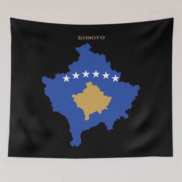 Item preview, Kosovo Map Flag Silhouette Europe Travel Pride Gift designed and sold by NTGUILTY.