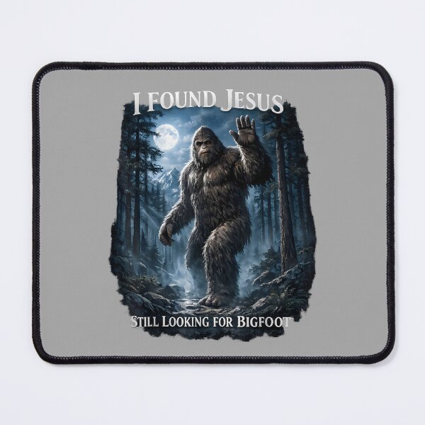 Item preview, I Found Jesus Still Looking Bigfoot Funny Christian designed and sold by ArleneRowe.