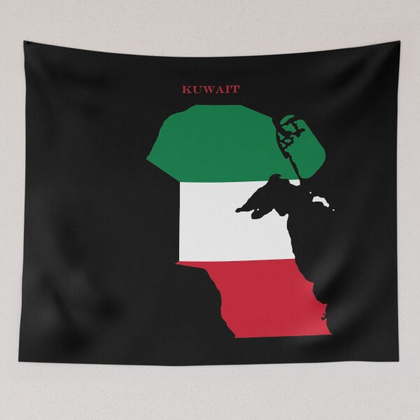 Item preview, Kuwait Map Flag Silhouette Middle East Travel Pride Gift designed and sold by NTGUILTY.