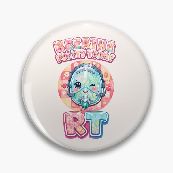Item preview, Cute Oxygen Mask RT Motivational Kawaii Respiratory Therapist Floral Summer Aesthetic Design for Respiratory Care Week designed and sold by ClinicalHubs.