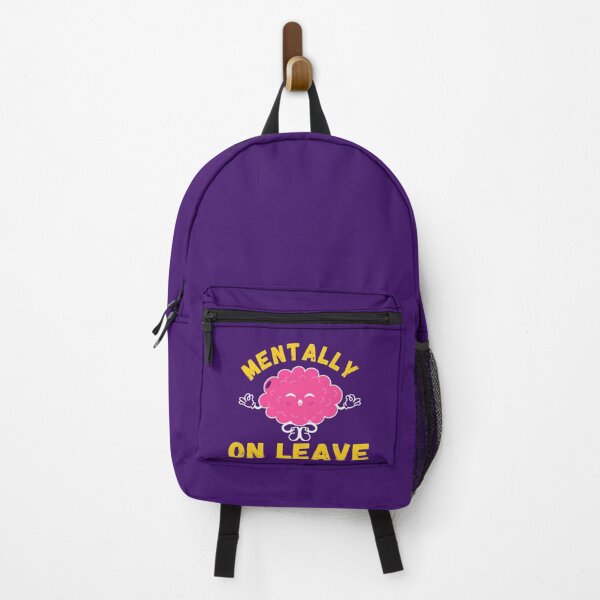 Item preview, Mentally On Leave Funny Mental Health Brain Meditation Gift designed and sold by designcolossal.