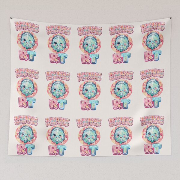 Item preview, Cute Oxygen Mask RT Motivational Kawaii Respiratory Therapist Floral Summer Aesthetic Design for Respiratory Care Week designed and sold by ClinicalHubs.