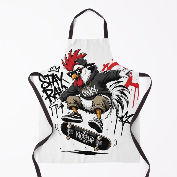 Item preview, Funny Skateboarding Chicken Design | Punk Rooster Kickflip Streetwear Graphic designed and sold by rich4Design.