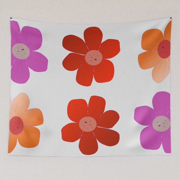 Item preview, Colorful Hand Drawn Flower Illustration Collection on Light Background designed and sold by Ei-Ei.