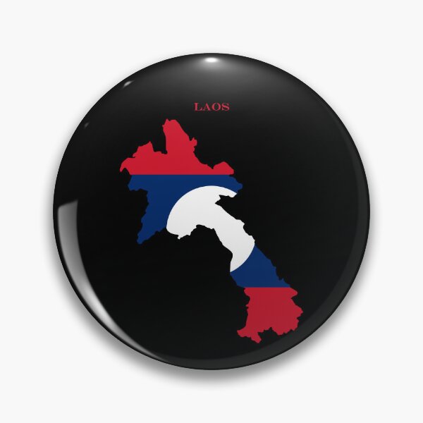 Item preview, Laos Map Flag Silhouette Asia Travel Pride Gift designed and sold by NTGUILTY.