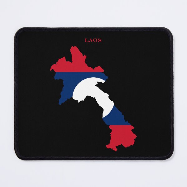 Item preview, Laos Map Flag Silhouette Asia Travel Pride Gift designed and sold by NTGUILTY.