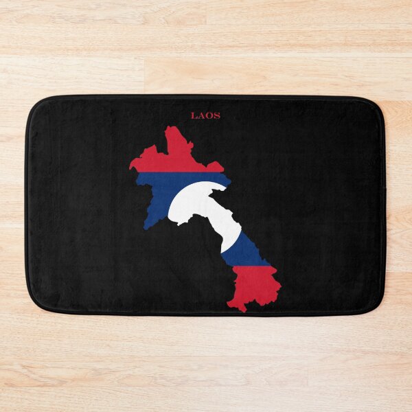 Item preview, Laos Map Flag Silhouette Asia Travel Pride Gift designed and sold by NTGUILTY.