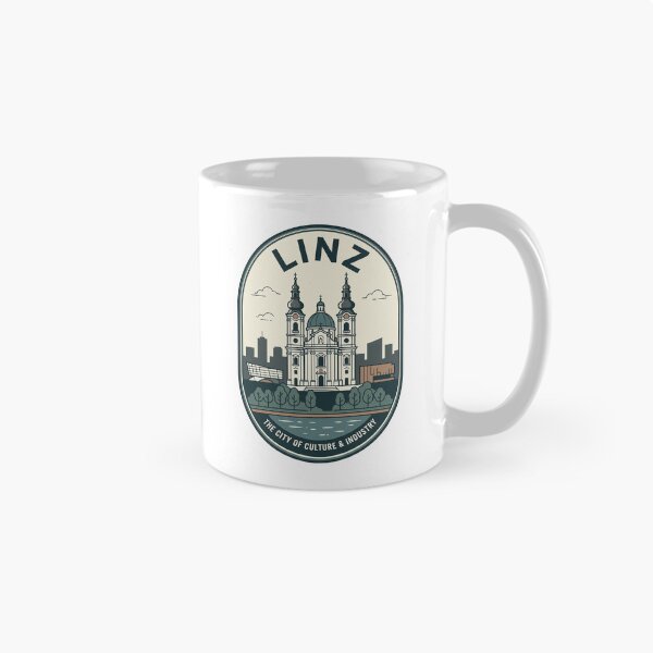 Item preview, Vintage Linz Austria Travel Badge Skyline designed and sold by k3rstman1.