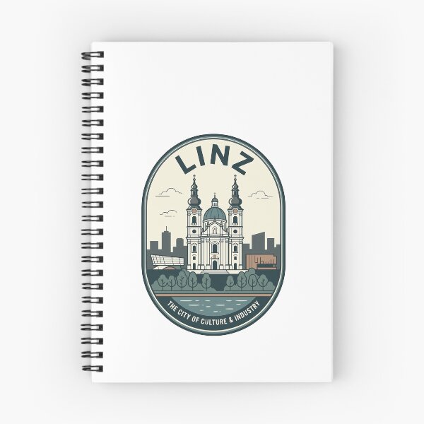 Item preview, Vintage Linz Austria Travel Badge Skyline designed and sold by k3rstman1.