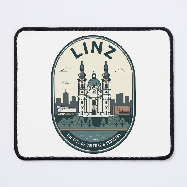 Item preview, Vintage Linz Austria Travel Badge Skyline designed and sold by k3rstman1.