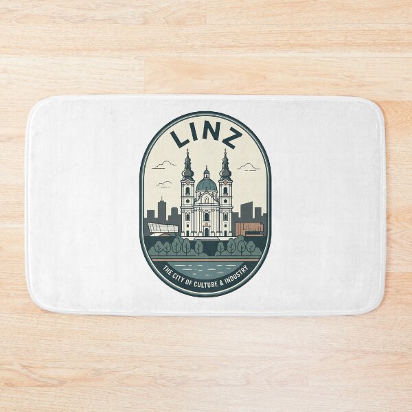 Item preview, Vintage Linz Austria Travel Badge Skyline designed and sold by k3rstman1.