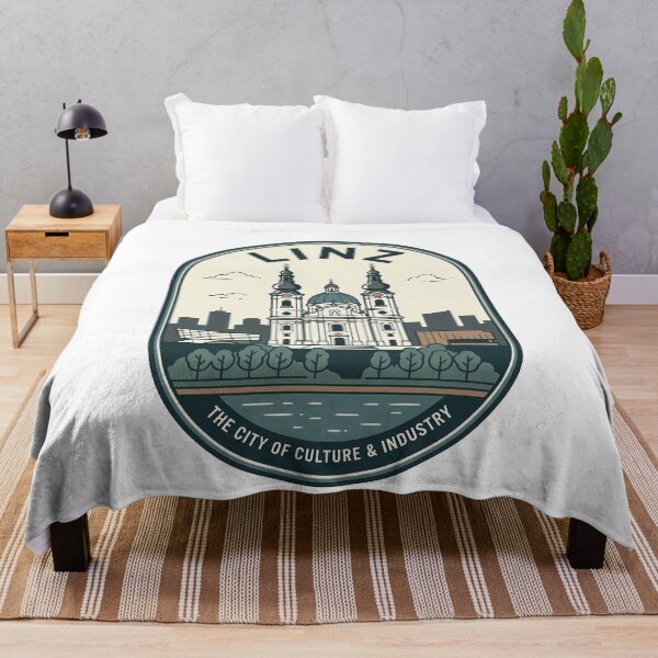 Item preview, Vintage Linz Austria Travel Badge Skyline designed and sold by k3rstman1.
