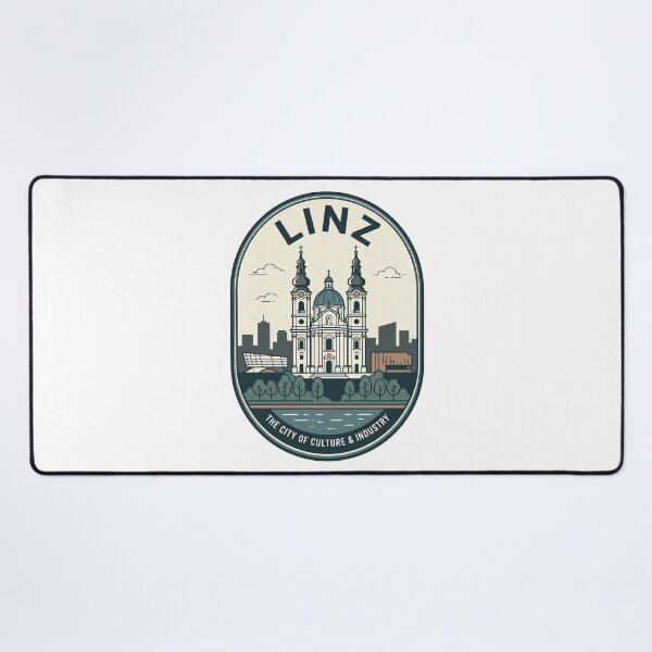 Item preview, Vintage Linz Austria Travel Badge Skyline designed and sold by k3rstman1.