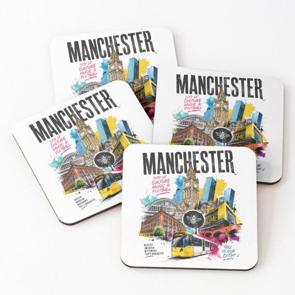 Item preview, Manchester Vibes – City of Music, Football & Culture designed and sold by Countries&Cities Shop.