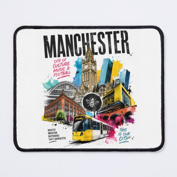 Item preview, Manchester Vibes – City of Music, Football & Culture designed and sold by Countries&Cities Shop.