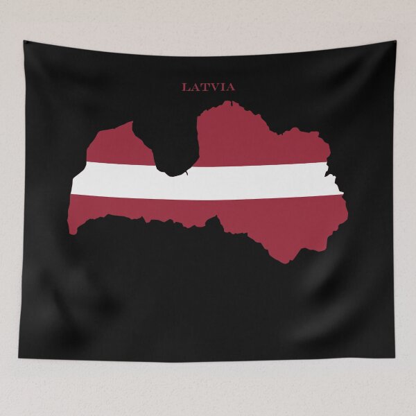 Item preview, Latvia Map Flag Silhouette Europe Travel Pride Gift designed and sold by NTGUILTY.