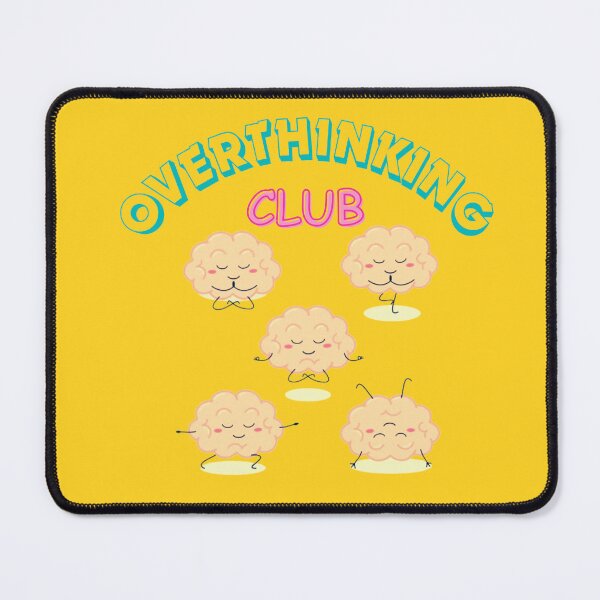 Item preview, Overthinking Club Funny Brain Anxiety Humor Graphic Gift designed and sold by designcolossal.