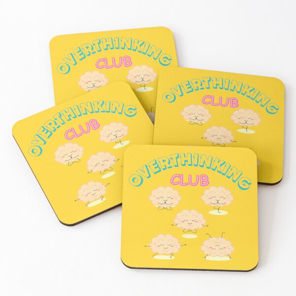 Item preview, Overthinking Club Funny Brain Anxiety Humor Graphic Gift designed and sold by designcolossal.