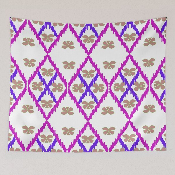 Item preview, Colorful Ikat Geometric Seamless Pattern with Ethnic Tribal Ornament Background designed and sold by Ei-Ei.