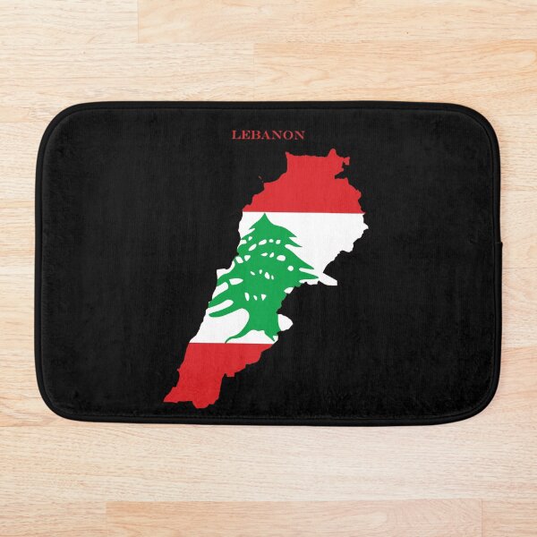 Artikelvorschau, Libanon-Karte, Flaggen-Silhouette, Geschenk für Nahost-Reisende, Stolz auf Reisen, Geschenkidee entworfen und verkauft von NTGUILTY.