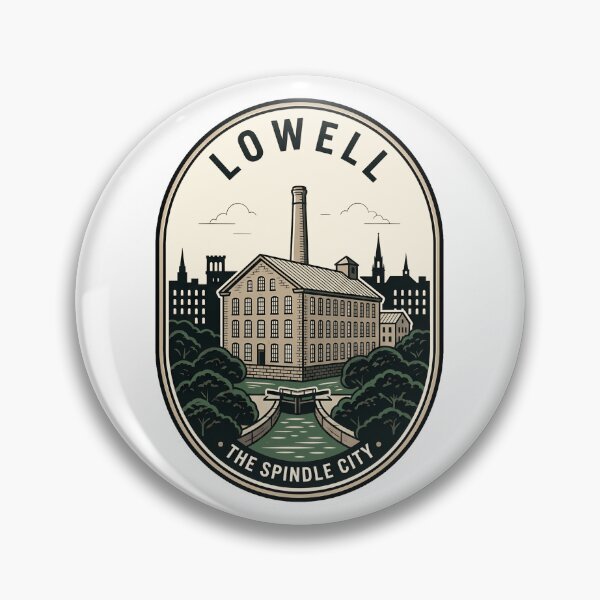 Item preview, Lowell Massachusetts Spindle City Vintage Industrial Mill designed and sold by k3rstman1.