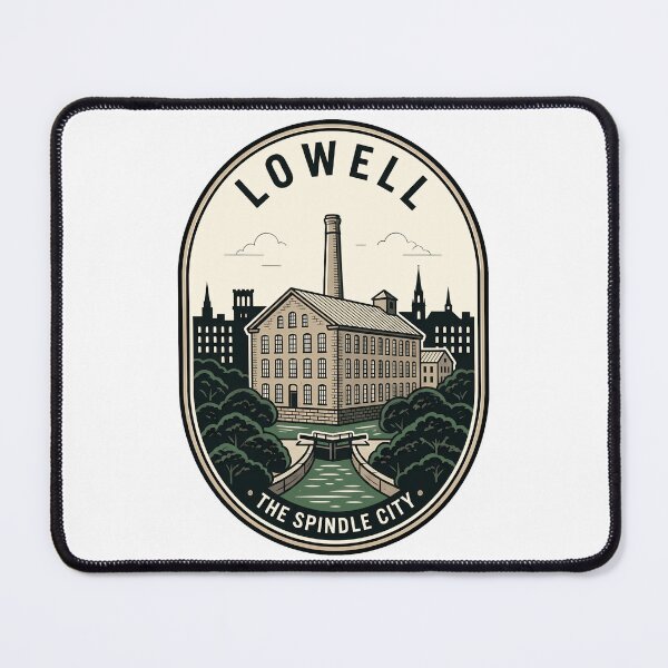 Item preview, Lowell Massachusetts Spindle City Vintage Industrial Mill designed and sold by k3rstman1.