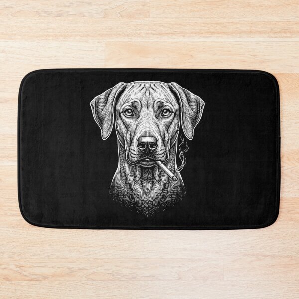 Item preview, Funny Rhodesian Ridgeback Smoking Meme Dog Owner designed and sold by DoodleTortle.