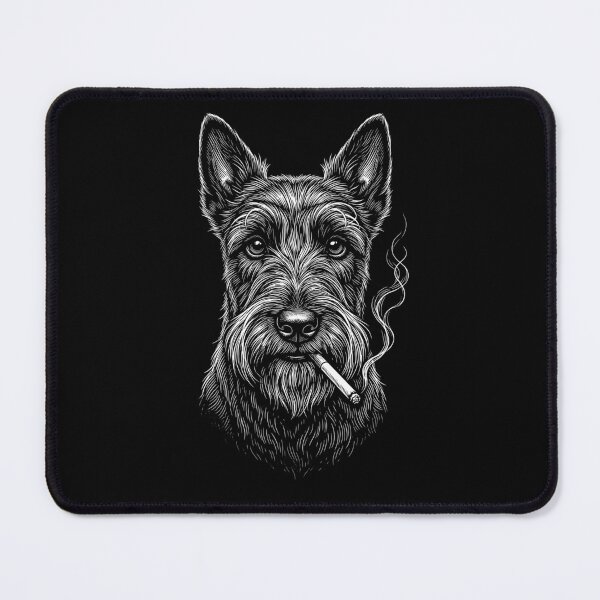 Item preview, Funny Scottish Terrier Smoking Meme Dog Owner designed and sold by DoodleTortle.