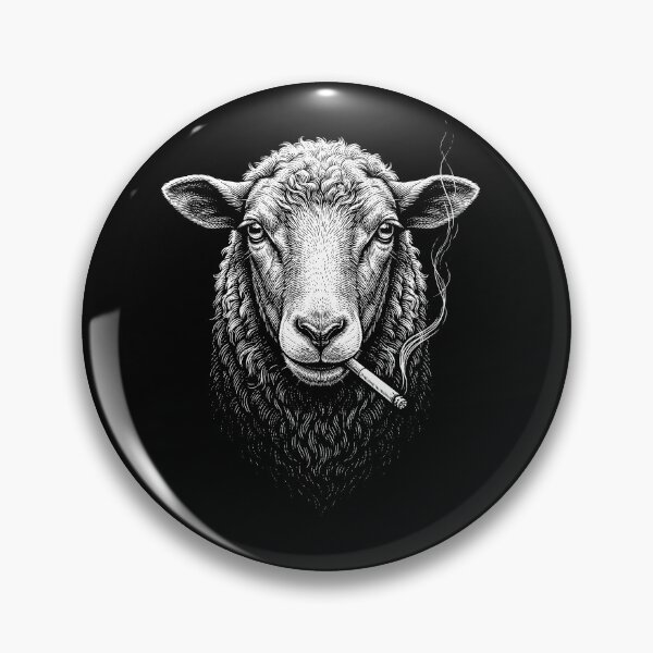 Item preview, Funny Sheep Smoking Meme Animal Lover designed and sold by DoodleTortle.