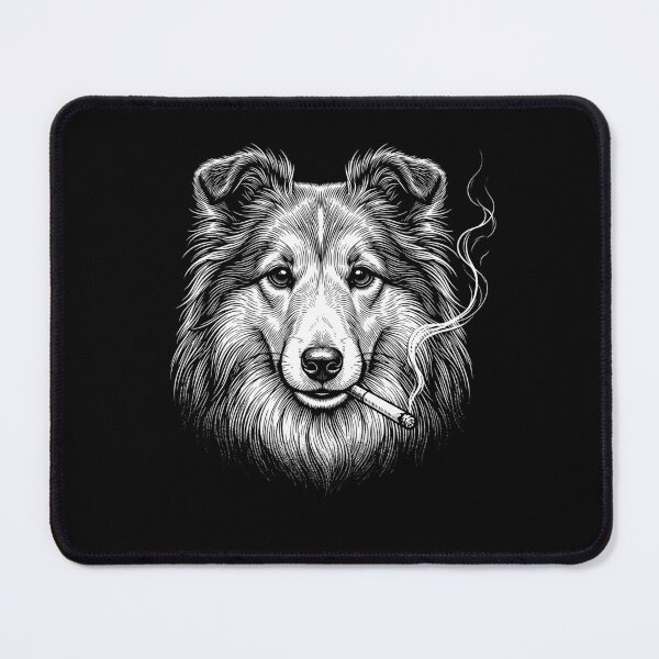Item preview, Funny Shetland Sheepdog Smoking Meme Dog Owner designed and sold by DoodleTortle.