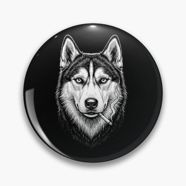 Item preview, Funny Siberian Husky Smoking Meme Dog Owner designed and sold by DoodleTortle.