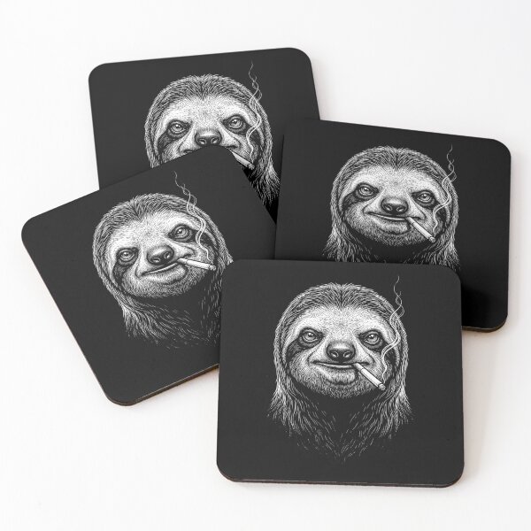 Item preview, Funny Sloth Smoking Meme Animal Lover designed and sold by DoodleTortle.