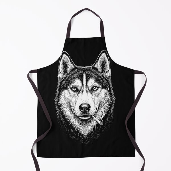 Item preview, Funny Siberian Husky Smoking Meme Dog Owner designed and sold by DoodleTortle.