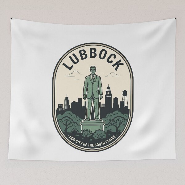 Item preview, Vintage Lubbock Texas Buddy Holly Hub City designed and sold by k3rstman1.