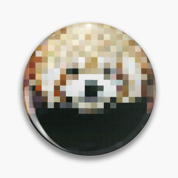Item preview, Pixelated Red Bear Painting designed and sold by AlleAtelier.