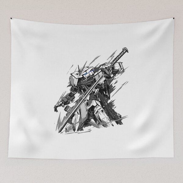 Item preview, astray gundam red frame vector ink  gundam seed illustration digital hand draw black white designed and sold by sabartgunpla.