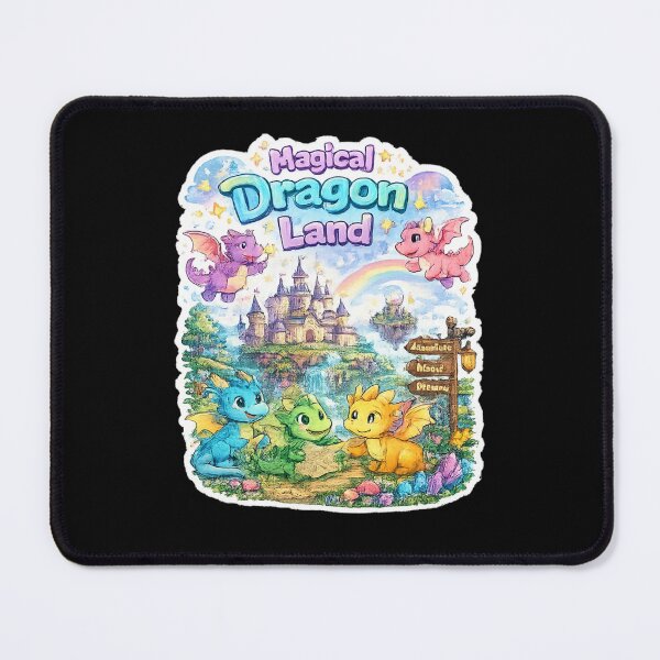 Item preview, Magical Dragon Land Cute Fantasy Kawaii Design designed and sold by Artbysarmina.