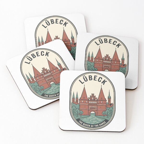 Item preview, Lübeck Germany Holstentor Vintage Travel Emblem designed and sold by k3rstman1.