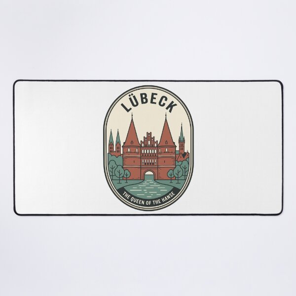 Item preview, Lübeck Germany Holstentor Vintage Travel Emblem designed and sold by k3rstman1.