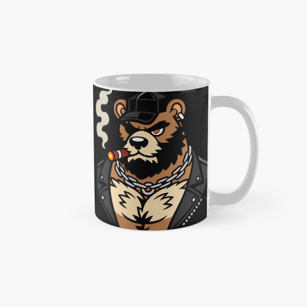 Item preview, Leather Smoking Daddy Bear designed and sold by BlueBullBazaar.